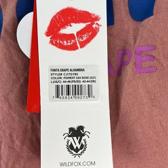 Wildfox | Coca-Cola Fanta Grape Alhambra Cropped Tee Graphic Size Large NWT - Picture 8 of 12